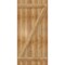 Ekena Millwork Joined Board-n-Batten Shutters w/Z-Bar, Rough Sawn Western Red Cedar, 26 7/8W x 57H, PR RBJ06Z26X057RWR - alternate 3